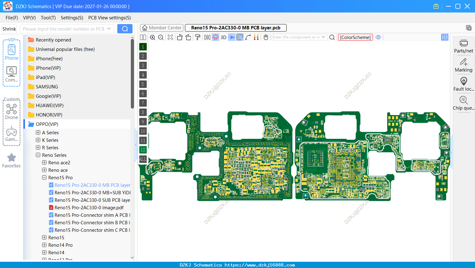 OPPO Reno15 Pro-2AC330-0 MB PCB Layer